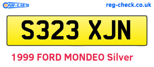 S323XJN are the vehicle registration plates.