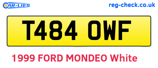 T484OWF are the vehicle registration plates.
