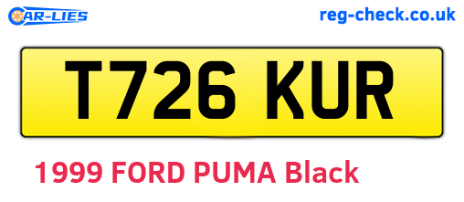 T726KUR are the vehicle registration plates.