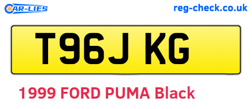 T96JKG are the vehicle registration plates.