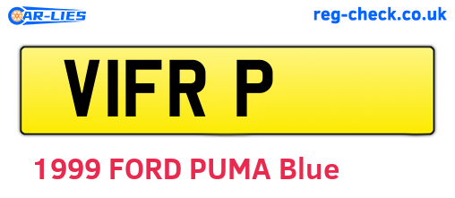 V1FRP are the vehicle registration plates.