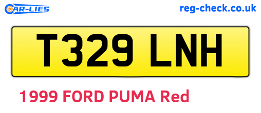 T329LNH are the vehicle registration plates.