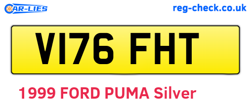 V176FHT are the vehicle registration plates.
