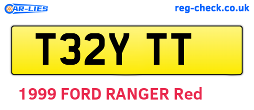 T32YTT are the vehicle registration plates.