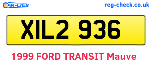 XIL2936 are the vehicle registration plates.