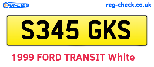 S345GKS are the vehicle registration plates.