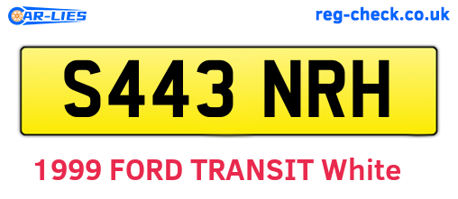 S443NRH are the vehicle registration plates.