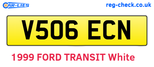 V506ECN are the vehicle registration plates.
