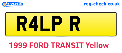 R4LPR are the vehicle registration plates.