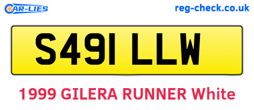 S491LLW are the vehicle registration plates.