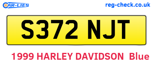 S372NJT are the vehicle registration plates.