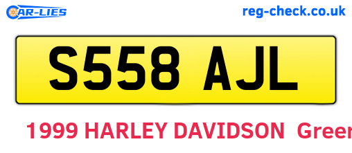 S558AJL are the vehicle registration plates.
