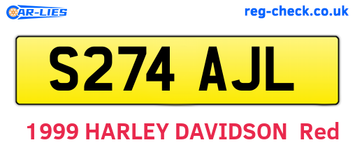 S274AJL are the vehicle registration plates.
