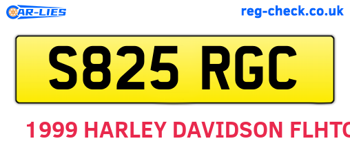 S825RGC are the vehicle registration plates.
