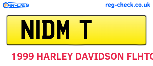 N1DMT are the vehicle registration plates.