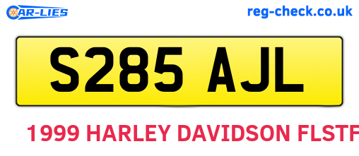 S285AJL are the vehicle registration plates.