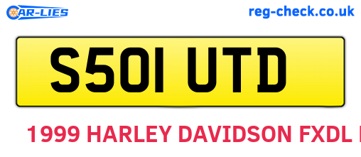 S501UTD are the vehicle registration plates.