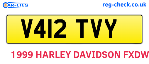 V412TVY are the vehicle registration plates.