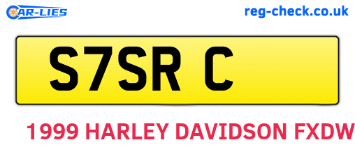 S7SRC are the vehicle registration plates.