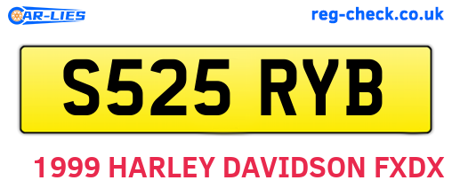 S525RYB are the vehicle registration plates.