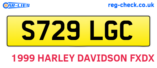 S729LGC are the vehicle registration plates.