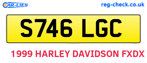 S746LGC are the vehicle registration plates.