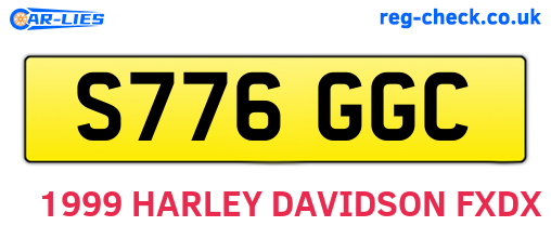 S776GGC are the vehicle registration plates.