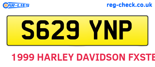 S629YNP are the vehicle registration plates.