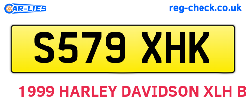 S579XHK are the vehicle registration plates.