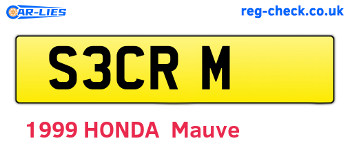 S3CRM are the vehicle registration plates.