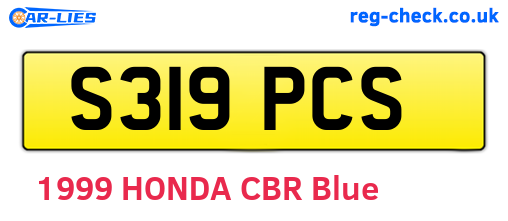 S319PCS are the vehicle registration plates.