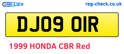 DJO901R are the vehicle registration plates.