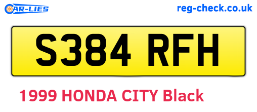 S384RFH are the vehicle registration plates.