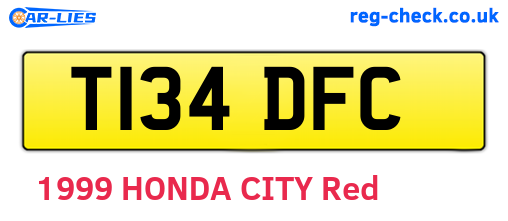 T134DFC are the vehicle registration plates.