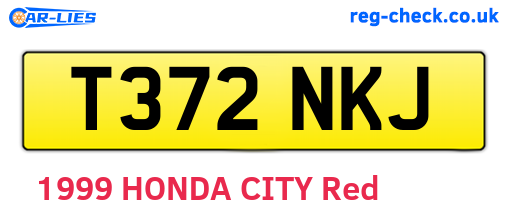 T372NKJ are the vehicle registration plates.