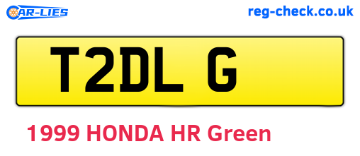 T2DLG are the vehicle registration plates.