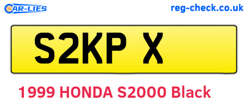 S2KPX are the vehicle registration plates.