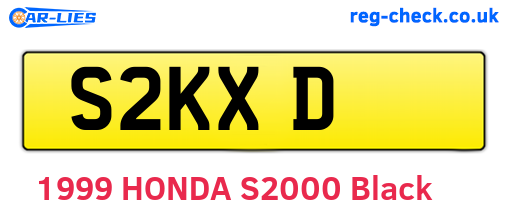 S2KXD are the vehicle registration plates.