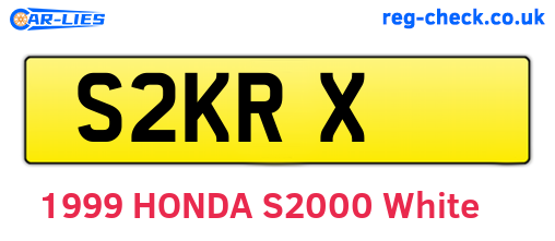 S2KRX are the vehicle registration plates.