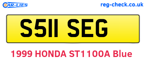 S511SEG are the vehicle registration plates.