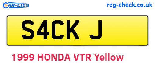 S4CKJ are the vehicle registration plates.