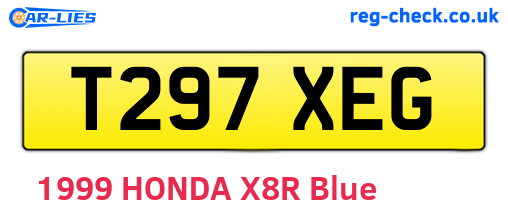 T297XEG are the vehicle registration plates.