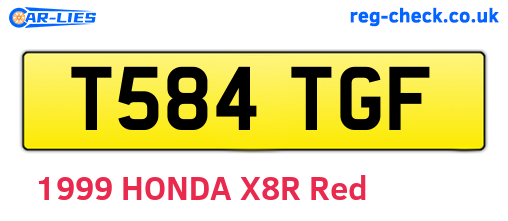 T584TGF are the vehicle registration plates.