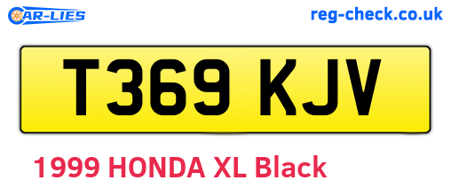 T369KJV are the vehicle registration plates.