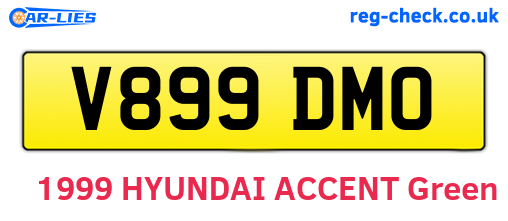 V899DMO are the vehicle registration plates.