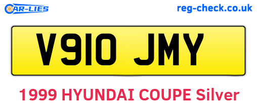 V910JMY are the vehicle registration plates.