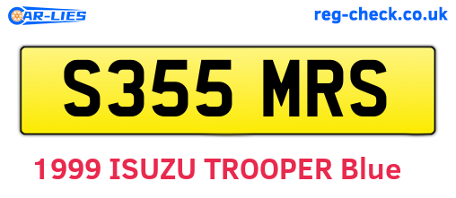 S355MRS are the vehicle registration plates.