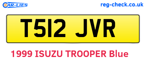 T512JVR are the vehicle registration plates.