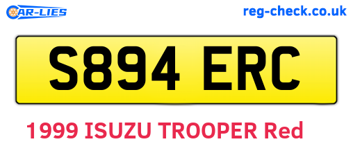 S894ERC are the vehicle registration plates.