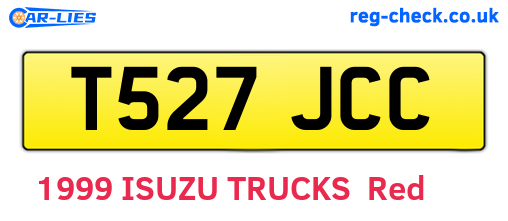 T527JCC are the vehicle registration plates.
